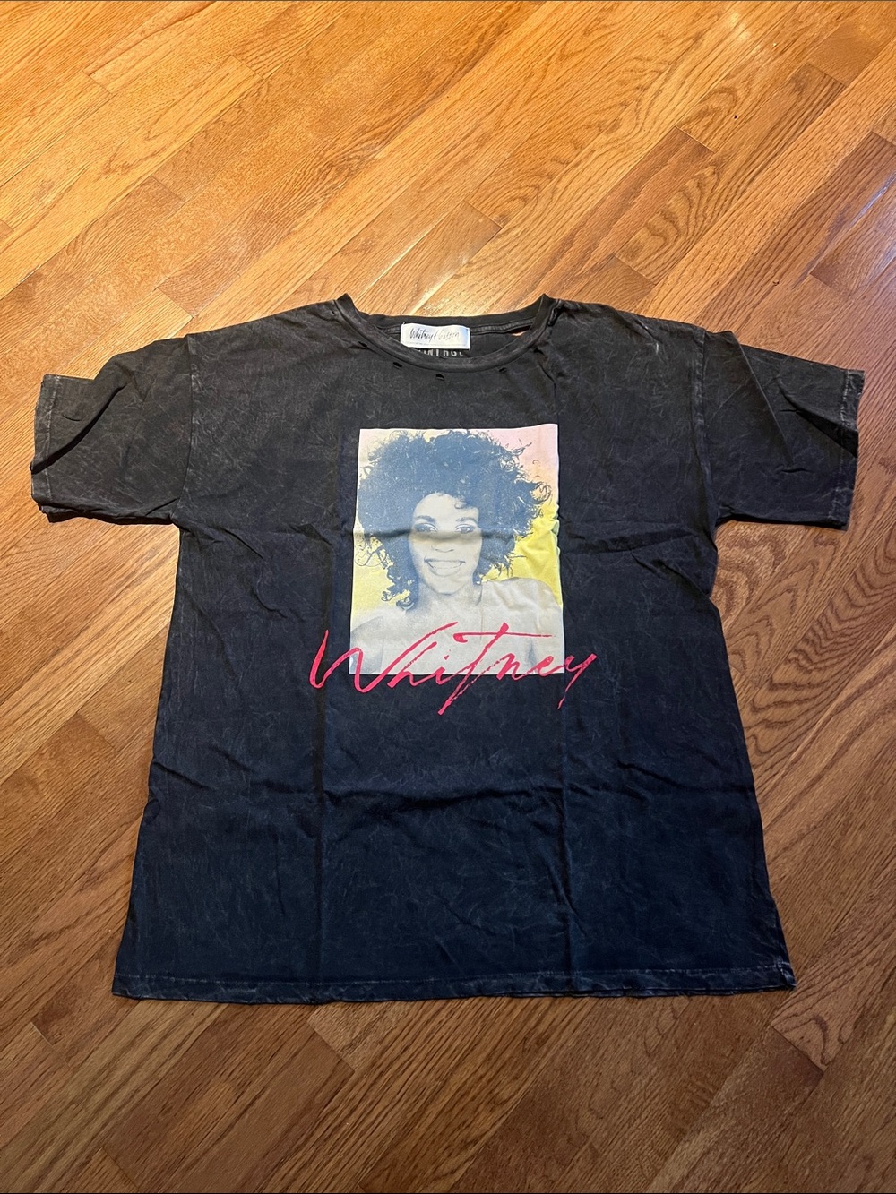 Whitney Houston vintage canvas shirt NIB small